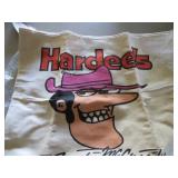 Hardee's Speedy McGreedy Hamburger Rustler Canvas