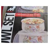 Metro 6-Piece Porcelain on Steel Bowl Set with Add