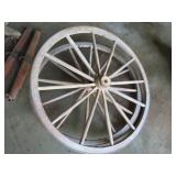 29-Inch Wooden Wagon Wheels (Set of 2)