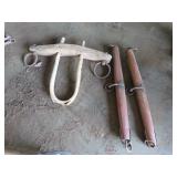 Wooden Doubletree and Horse Yoke Set