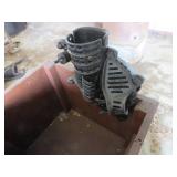 Vintage Cast Iron Corn Sheller Mounted on Wooden B