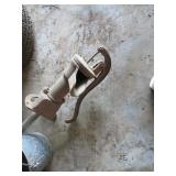 Vintage Hand Water Pump with Handle and Metal Base