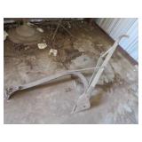 Vintage Manual Single-Blade Plow with Metal Handle