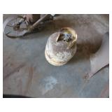Rusty Metal Propane Tank with Handle