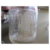 Durham Dairy Products Embossed Glass Milk Bottles,