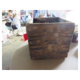 Wooden Handled Box or Crate with Rustic Finish