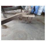 Rustic Agricultural Plow Implement with Multiple T