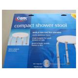 Carex Compact Shower Stool with Adjustable Height