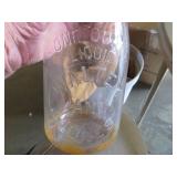 Embossed Glass Milk Bottles, Various Brands