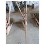 Vintage Steel Plow with Dual Blades for Farming Us