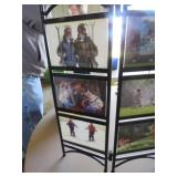 Black Metal Rotating Photo Display Frame