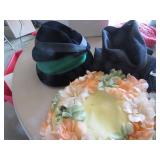Women's Hats Including Floral and Woven Designs