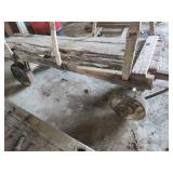 Wooden Farm Cart with Iron Wheels