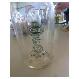 Coble Dairy Half-Gallon Glass Milk Bottle