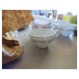 China and Glassware Lot Including Cups and Plates