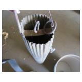 Metal Corrugated Vessel with Handle and Removable