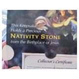 Nativity Stones Cross Pendant with Certificate and