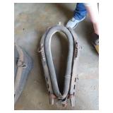 Wood and Leather Horse Collar Harness