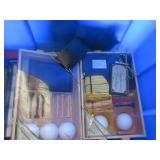 Items Lot with Toys, Books, Golf Set, and Hangers