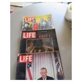 LIFE Magazines Featuring Various Covers From the 1
