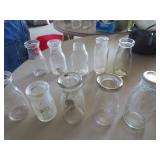 Vintage Milk Bottles and Ceramic Ware