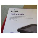 Rival Electric Griddle with Non-Stick Surface and