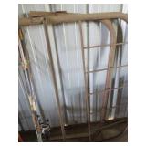 Metal Bed Frame Components with Rusted Finish