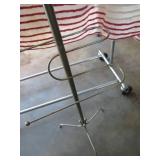 Lot with Stand, Tools, Electrical Cords, and Micro