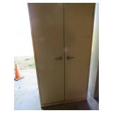 Metal Storage Cabinet With Shelves and Keyed Lock