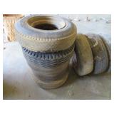 Used Tires with Metal Rims