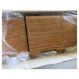 Wooden Storage Cabinet with Multi-Slot Black Inter