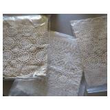 Decorative Items Including Holiday Ornaments, Lace