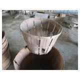 Wooden Baskets with Wire Handles