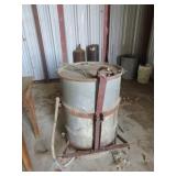 Metal Drum Mixer with Base and Attachments