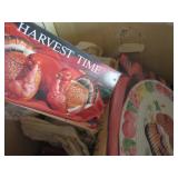 Harvest Time Tableware and Pilgrim Figurine Lot
