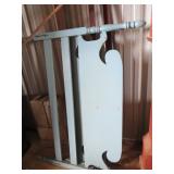 Wooden Spindle Bed Frame with Metal Supports