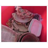 Decorative Plates and Bowls with Religious and Flo