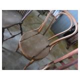 Two Wooden Chairs in Weathered Condition
