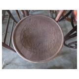 Wooden Chairs with Pressed Design Seats