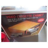 Video Cassette Cabinet for VHS and Betamax Storage