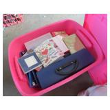 Stationery and Giant Print Address Book in Pink St