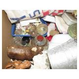 Box Lot Containing Household Items and Organizer