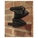 Cast Iron Sad Irons with Decorative Handles