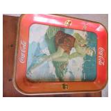 Coca-Cola and Kellogg's Advertising Trays
