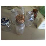 Vintage Glass Containers and Old Spice Aftershave