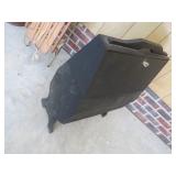 Hand-Made Wooden Coal Scuttle with Hinged Lid and