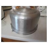 Aluminum Cake Carrier with Wooden Handle