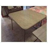 Folding Table Set with Square Main and Smaller Fol
