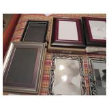 Photo Frames Lot with Metal, Wood, and Glass Desig