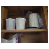 Contents of Kitchen Cabinet and Counter, Including